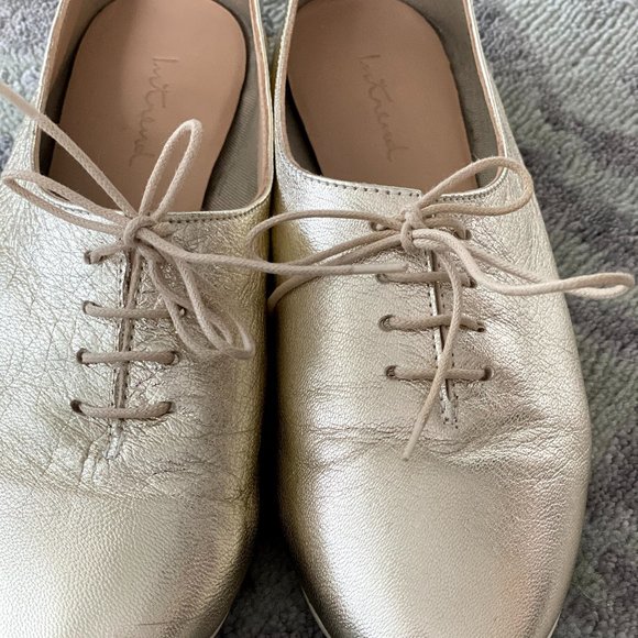 Intrend Leather Gold Ballet Flats US7.5 - Picture 7 of 10